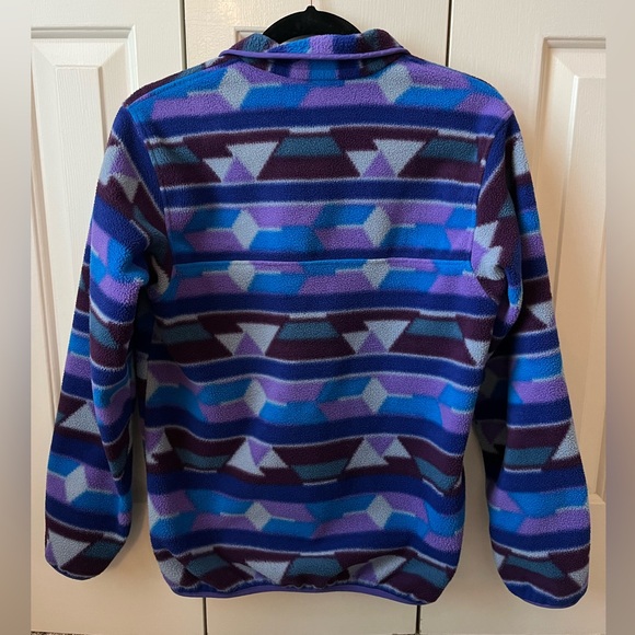 Patagonia Synchilla Women’s XS Snap-T Fleece Pullover in Tango Aztec Purple - Picture 6 of 12